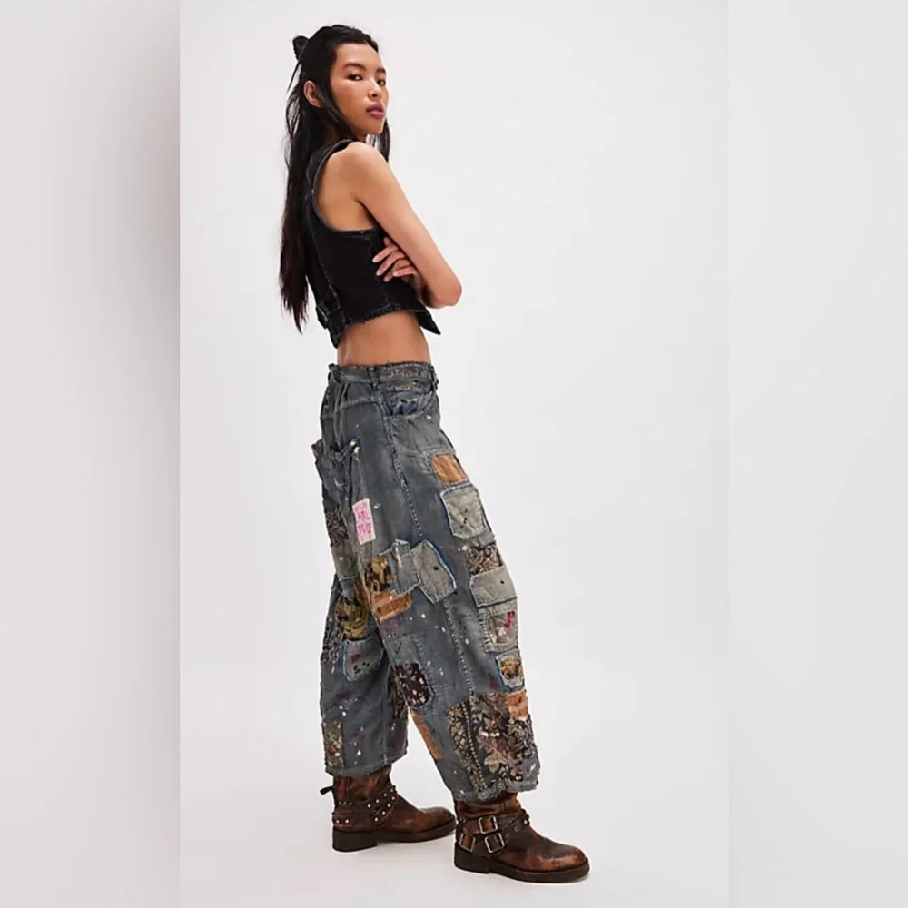 Magnolia Pearl x Free People Dani Patchwork Jeans - Picture 3 of 15